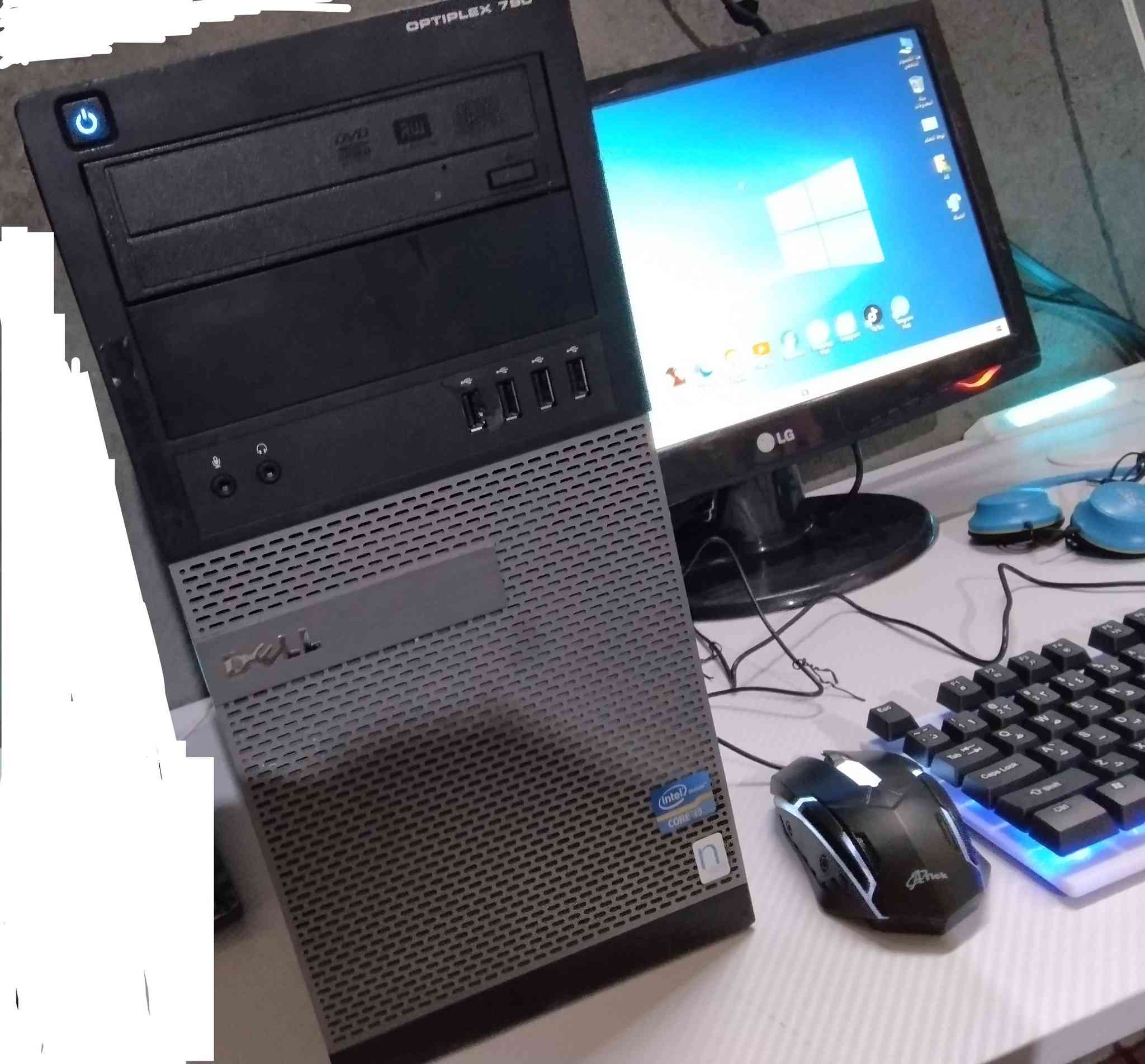 🔥 حاسبة Dell كاملة جاهزة للاستخدام
✅ المعالج:Core i3 الجيل الثاني
✅ الرام: 6GB
✅ التخزين: 320GB. hhd
✅ تشغل: برامج تواصل الاجتماعي+ برامج أوفيس + نت+الالعاب الخفيفه 
🖥️ شاشة  19 LGإنج
🖥️ كيس DELL opTlpLEX780   
⌨️ كيبورد + ماوس أصلي ضوئي
📌 الجهاز نظيف ومجرب 100%  
📍 المكان: (نجف الاشرف)
🚕 توصيل لجميع محافظات العراق
💰 السعر: 70


**إذا كنت صاحب هذا الإعلان وتريد حذفه لأي سبب، رجاءا أرسل رسالة إلى الدعم الفني**
