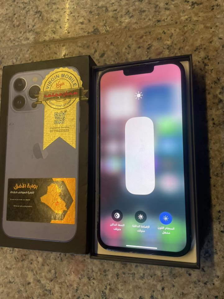 سلام عليكم ١٣ برو ماكس دبل سيم كارت ذاكره ٢٥٦ بطاريه ٧٨ مكفول ونضيف فقط شاشته مبدله اصليه فيس ايدي شغال  سعره ٥٠٠ مكاني كوفه رقمي ***********
