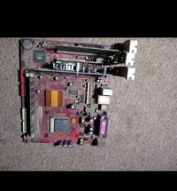 للبيع لوحة أم مستعملة بحالة جيدة. اللوحة تدعم عدة منافذ وتأتي مع كرت ش...
