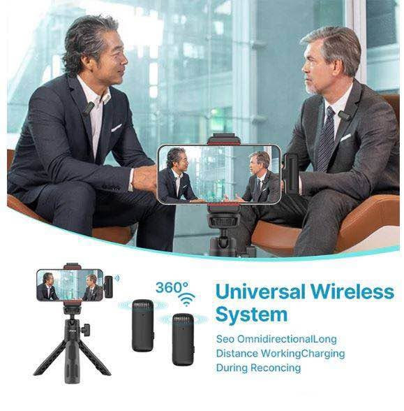 Ulanzi J12 Wireless Lavalier Microphone
2 مایکرۆفۆن (Transmitter) لەگەڵ 1 وەرگر (Receiver)
پەیوەندی بێ‌وایەر 2.4GHz
مەودای گواستنەوە تا نزیکەی 20 مەتر (65ft) Plug & Play ـە، پێویستی بە ئەپ نییە Noise Reduction بۆ کەمکردنەوەی دەنگی ژینگە
کاتی کارکردن نزیکەی 6–7 کاتژمێر
کیسێکی شارجکردنی هەیە کە دەتوانێت چەند 
جارێک دووبارە شارجیان بکات رانية, السليمانية


**إذا كنت صاحب هذا الإعلان وتريد حذفه لأي سبب، رجاءا أرسل رسالة إلى الدعم الفني**