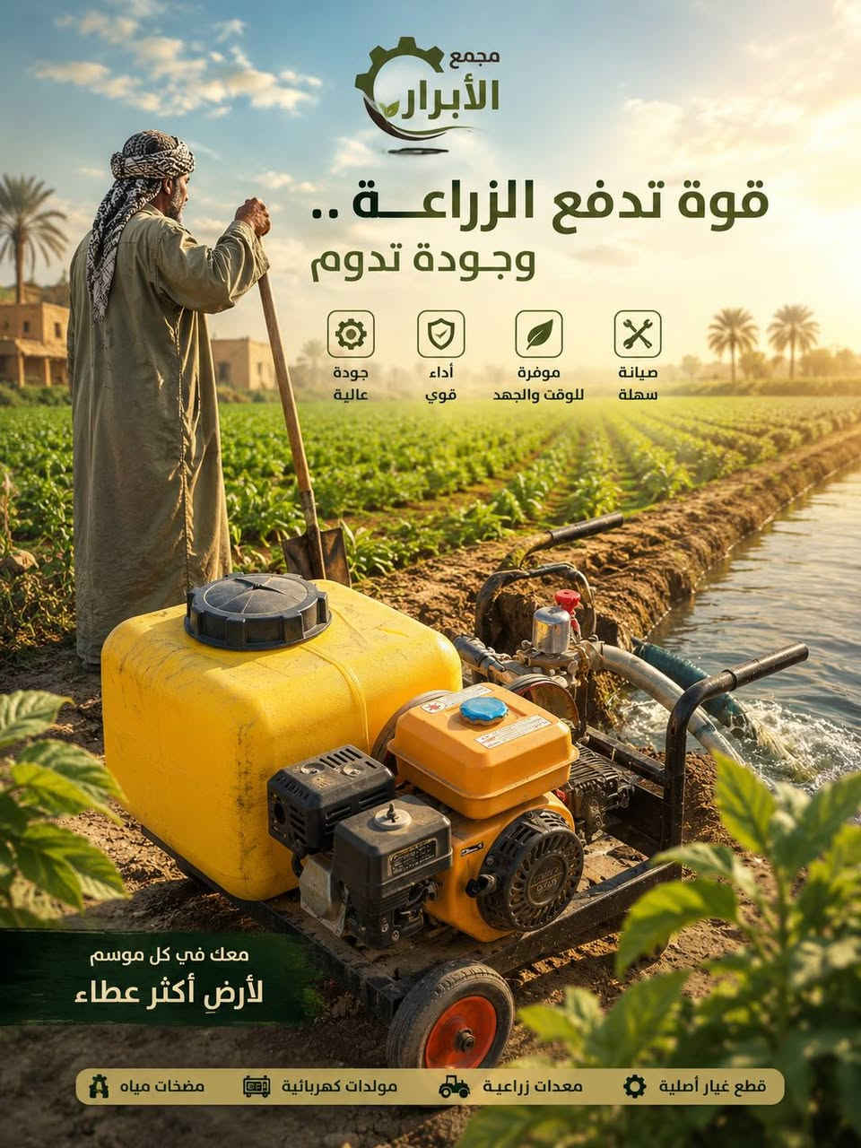 متوفر كافه المضخات والأدوات الزراعيه
***********
