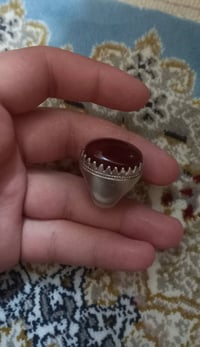 خاتم عقيق ياماني • فضة • البصره