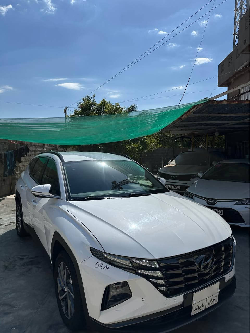 توكسان 2021 ماشية 53 الف
داخل مخمل بصمه تشغيل عن بعد 
بردات خلفية برده صندوق هندبريك بصمه 
كشن كهرباء وضعيات قيادة مكفولة كفالة ماعدا اصبع تعديل بالجامرلغ الخلفي طرف السائق ورصعه سحب
للاستفسار *********** كركوك, العراق
