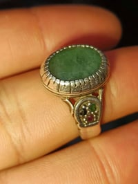 خاتم • زمرد افريقي • طبيعي