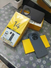 ريلمي 14 برو 5G جديد اقل الشهر مستخدم بشرط انطي سعره 450 وبي مجال 0771...