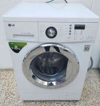 غسالة 8 كيلو LG كوري اصلي شغاله شرط بلادي وضع شركة العنوان موصل جانب ا...
