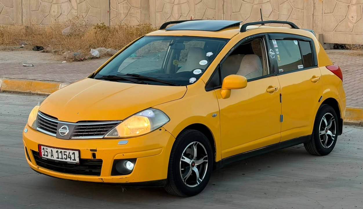 نيسان تيده موديل 2009 رقم انبار نكليزي شرط التحويل دفتر بانزين بيها كير اوتوماتيك تبريد ثلج السياره جاهزه كير محرك صدر كهربائيات تخم تاير كله شرط السعر 40 العنوان كركوك رقم الهاتف ***********
