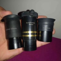 جميعا ... عندي عدسة 10mm وعدسة 25mm وبارلو ×3 للبيع مكاني بغداد الكراد...