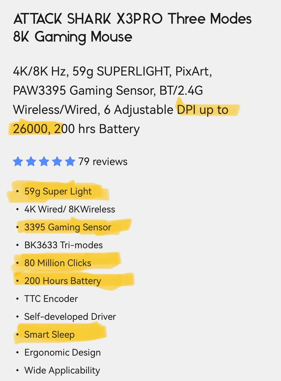 ماوس attack shark x3 pro 

الماوس اصلي جديد بعده ب كارتونه


**إذا كنت صاحب هذا الإعلان وتريد حذفه لأي سبب، رجاءا أرسل رسالة إلى الدعم الفني**