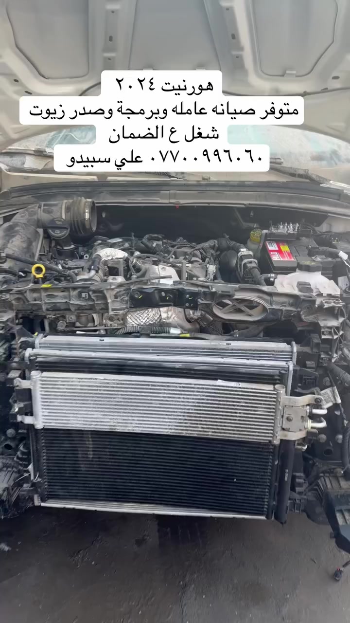 هورنيت ٢٠٢٤ 
متوفر صيانه عامله وبرمجة وصدر زيوت 
شغل ع الضمان 
*********** علي سبيدو 
العامريه شارع البصره قرب باجة الحاتي مجاور مشتل نخيل البصره
