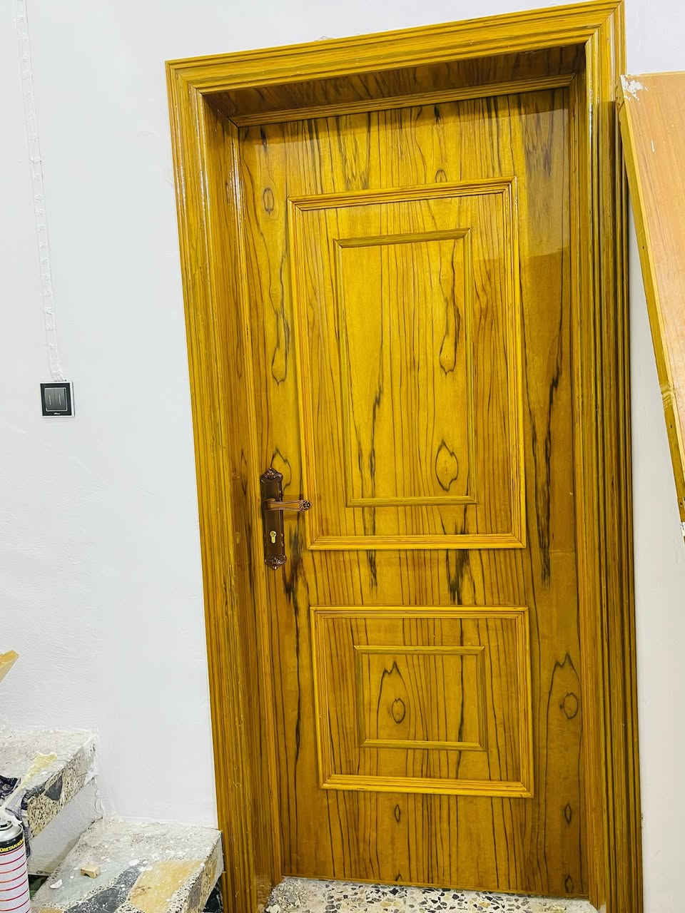 تم بعون الله نصب أبواب تغليف صاج خمس ملم فراشه إلى احد زبائننا   حسب طلب الزبون 
تصاميمنا🌹 تميزنا 🌹واعمالنا
 تثبت😍 نجاره عراقيه 🥰
نصمم👈 لنرضي حتى اصعب
 الاذواق🤩 بمواد خام ذات👈 جودة عالية خشب روسي والصاج خمس ملم ماليزي 
 نوفر لك كل ماهو جديد في عالم الأبواب والموبيليات بتصاميم🤩 عصرية تلبي رغبه وارضاء الزبون 
وبمواد ذات جودة عالمية عالية 
من ارقى المناشئ العراقية
للاستفسار والاتصال📞 *********** 
عمل نجاره  جبر الجابر  العنوان كربلاء المقدسة الحر حي العسكري شارع الوريات مقابل سكلات الرمل والحصو
