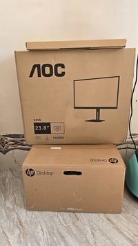 حاسبه desktop جديد بالكارتونه بعدهه  المواصفات  HP 290 core i7 G4 Hard...