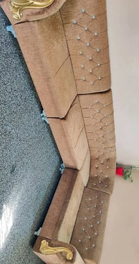 ديوان ٨م • كاونتر ٣ قطع • خشب عراقي