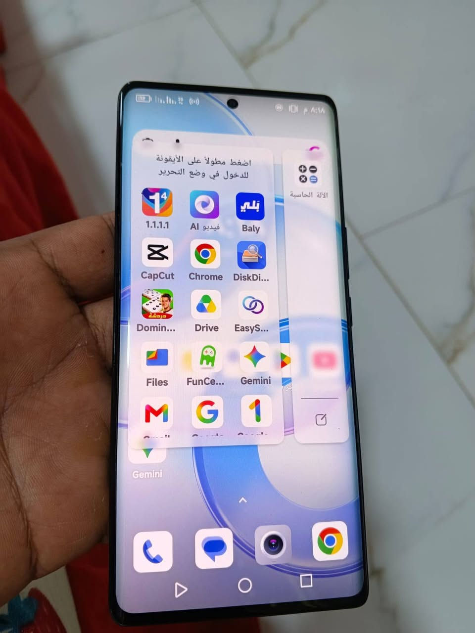 السلام عليكم بسبب الوعود الكاذبه اعيد النشر متوفر  #هاتف Blackview A200 Proجهاز فلاكشب بعده جديد ولزكه الشركه بي ماخذه ب275   
 #السعر_225_يرهم_مراوس
#ملاحظه_يدعم_شريحه_امنيه
#مكاني_حله 
#رقم_الهاتف_***********_للتواصل

لشاشة: 6.67 بوصة، دقة 2.4K، تدعم معدل تحديث 120Hz.المعالج: MediaTek Helio G99 ثماني النواة.الذاكرة العشوائية (RAM): 12 جيجابايت (قابلة للتوسيع لتصل إلى 24 جيجابايت برمجياً).مساحة التخزين: 256 جيجابايت.الكاميرا الخلفية: عدسة رئيسية بدقة 108 ميجابكسل.البطارية: 5050 ميللي أمبير.الشحن السريع: 66 واط
