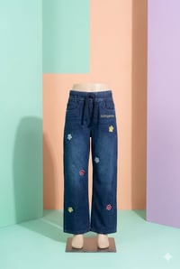 بنطلون بناتي جنز #871  قياس 2-8 سنوات   سعر الدرزن: 62.500  للحجز وات ...