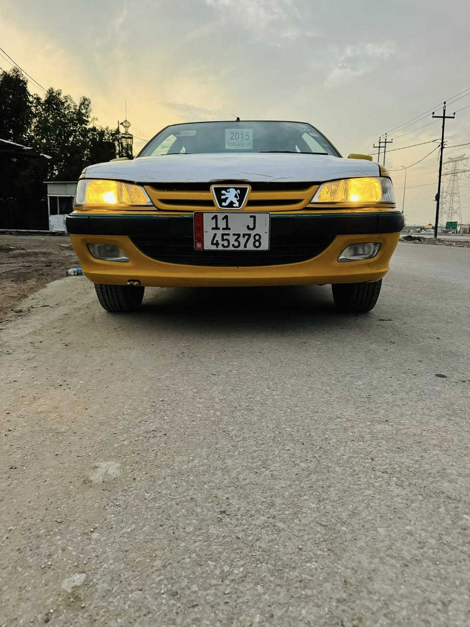 سلام عليكم بيجو بارص موديل 2015السياره كفاله بس بارد بجملغ المامي مكينه كير حداديه جديده تخم تاير رقم بغداد نكليزي مصفره هيه وغرامات  ماعيزه برغي  يعني سياره جديده كلش  مكان السياره كربلاء طوريج  السعر 43 )(***********
