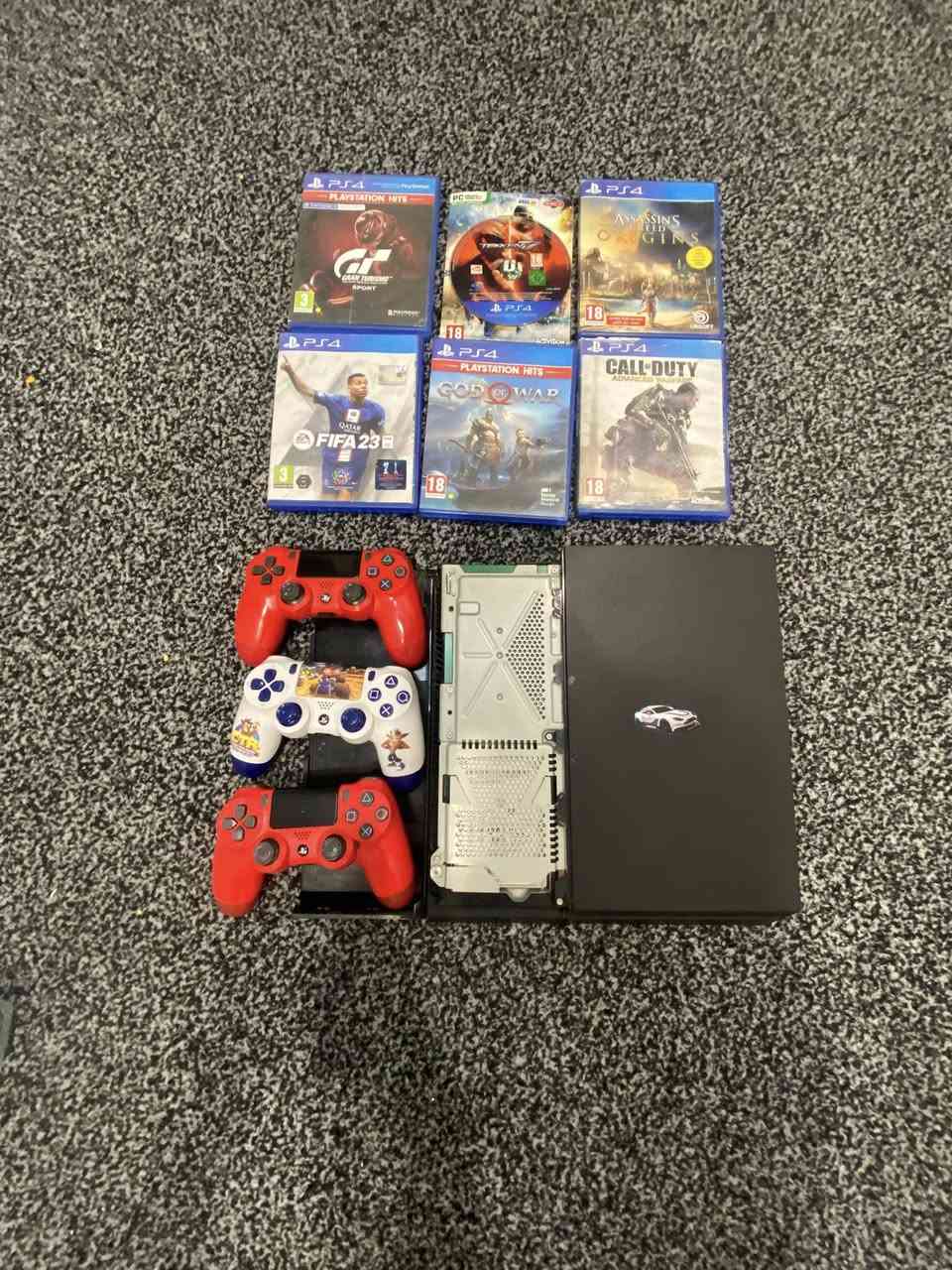 بلي(ps) 4فات  ويا 6اقراص كريتوس فيفا سيارات كلف ديوتي اساسآ كريد تكن      ويا تلث يدات بيع او مراوس في اكس بوكس سيريس اس 
السعر    225
الموقع البصرة التنومة 
الجهاز نضيف استعمال  قليل بليوم ساعتين
الذاكرة 512


**إذا كنت صاحب هذا الإعلان وتريد حذفه لأي سبب، رجاءا أرسل رسالة إلى الدعم الفني**