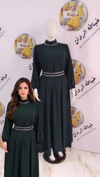 فستان • خياطة الروان • تطريز اسود