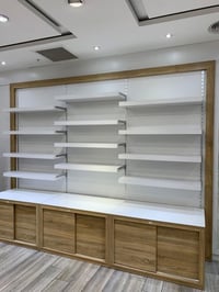 رفوف ولوكرات خشب للبيع  72 رف مع 18 لوكر  بغداد واتساب 07901317280