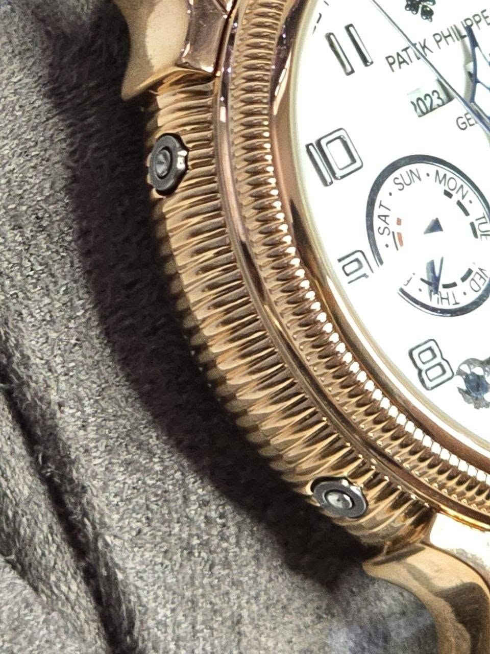 باتك فلبPatek Philippe
تحفه فنيه تتخطى مفهوم الوقت 
ميكنة اوتماتيك قلب مفتوح (جميع السناتر شغالة)
تحتوي ع 5 تحكمات مخفية
ميناء مميزة مزودة بمنافذ تاريخ سنوي وشهري وايام مع فول لامينوس ارقام واميال 
زجاج زفير مقاوم للخدش
مقاومة الماء والغبار 
الهيكل مصنوع ستانلس المزخرف روز كولد
مختمة بالكامل
سير جلد طبيعي  

ملاحظة متوفره قطعة واحده فقط 
السعر :- 70 الف ع اول تم 
للحجز والاستفسار يرجى الاعتماد خاص


**إذا كنت صاحب هذا الإعلان وتريد حذفه لأي سبب، رجاءا أرسل رسالة إلى الدعم الفني**