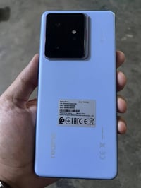 ريلمي gt7 لون سمائي نضافة 100٪ ذاكرة 512 بطارية 7000 شاحن 120w ببجي 12...