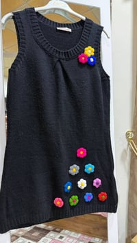 جاكيت كابوي ٨٠سم • قابوط اسود ٤٢ • الزهور