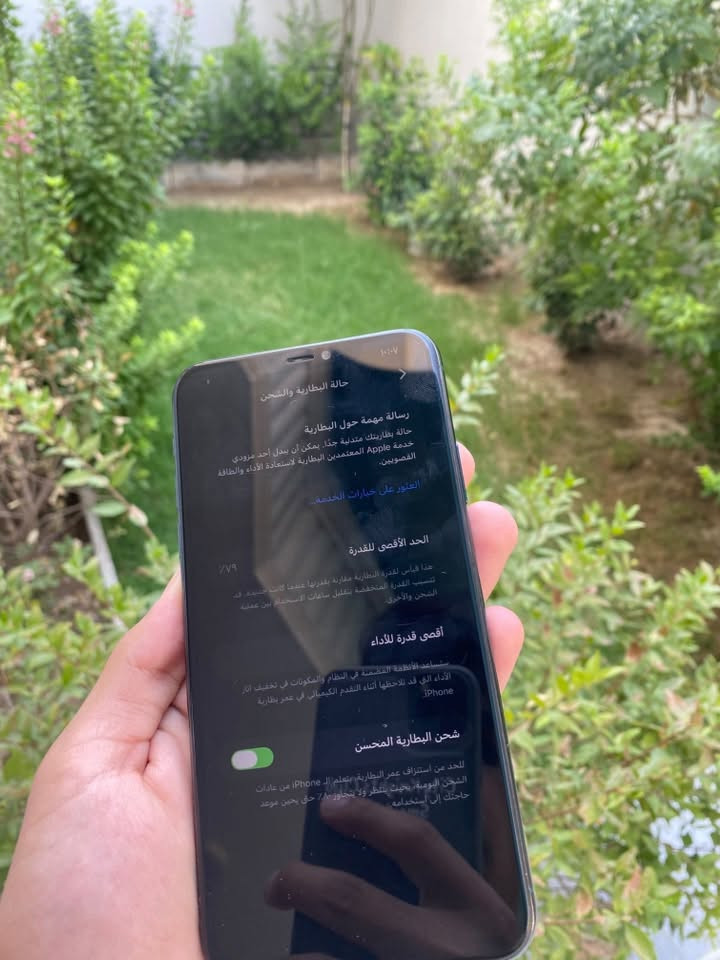 سلام عليكم ايفون 11برو ماكس   مبدل شاشه ذاكره256G    بطاريه 🔋79 ميصرف مابي اي شخط   جهاز ياخذه ينسى شحن بنسبا 11برو ماكس  سعر 290 مكان ديالى شهربان الرقم *********** متواجد فقط وتساب
