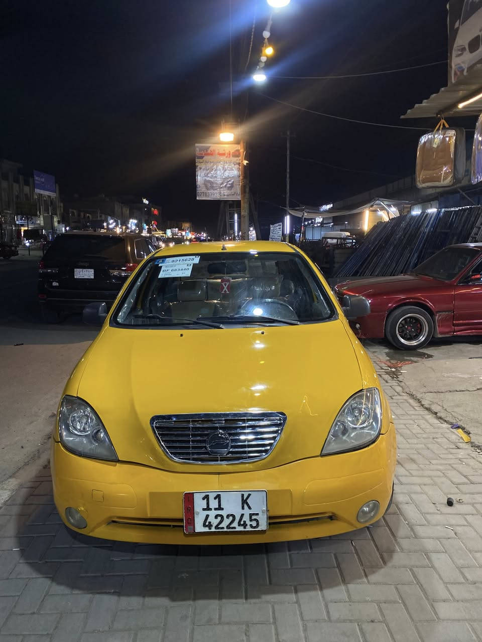 السلام عليكم طيبه موديل 2018 سياره كلها وظع شركه مكينه وكير وتبريد صدر تخم تاير سياره ابيعلك سونار مكفوله كفاله عامه سنويه 30 مصفره هيئه وغرامه مدوشمه عام لايلون عام سياره احلا من الصور تجي وتشوف وتاخذ لسونار بسمي كبل عقد مروري السعر 45$ وبيا مجال جداً بسيط حك الجيه *********** مكاني بغداد البياع فقط اتصال ممتواجد على النت
