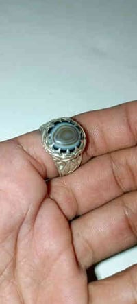 اللهم صل على محمد وال محمد   جزع يماني قديم ثقب ستندر  صياغته يدويه جم...