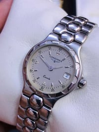 ساعة لونجين كونكويست( LONGINES) سويسري اصلي  انتاج الثمانينات  نسائي -...