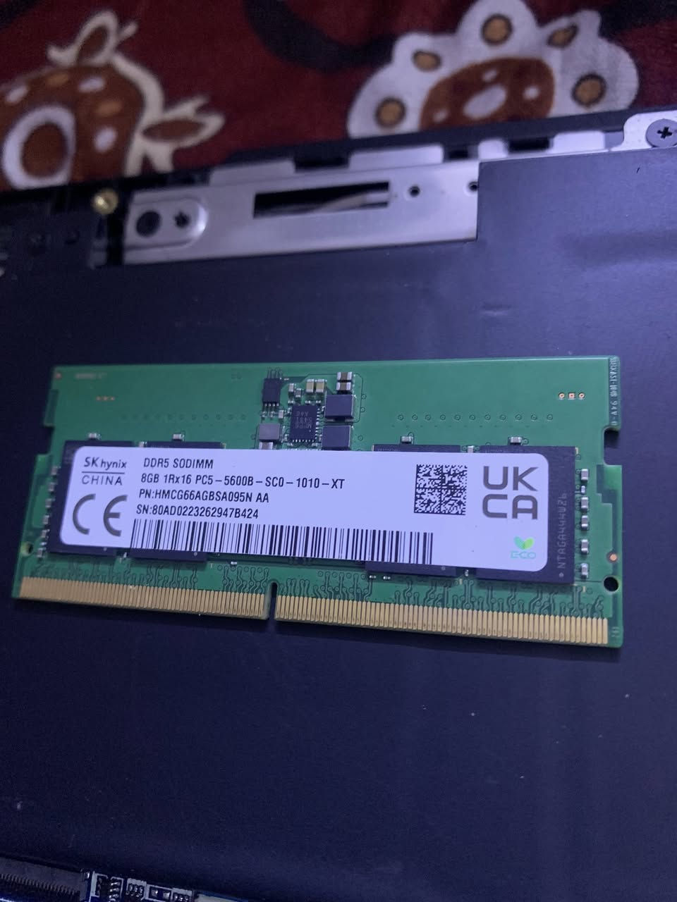 رام لابتوب نوع SK hynix أصلية
DDR5 SODIMM

السعة: 8 جيجابايت عدد 2

السرعة: 5600MHz

الحالة: ممتازة وتعمل بدون أي مشاكل

تم فكها من لابتوب جديد

مناسبة للأجهزة التي تدعم DDR5

تعطي أداء سريع واستقرار عالي

السعر 70 الف للقطعه الواحده 140 للقطعتين
رقم الهاتف: ***********
مكاني بغداد البلديات
