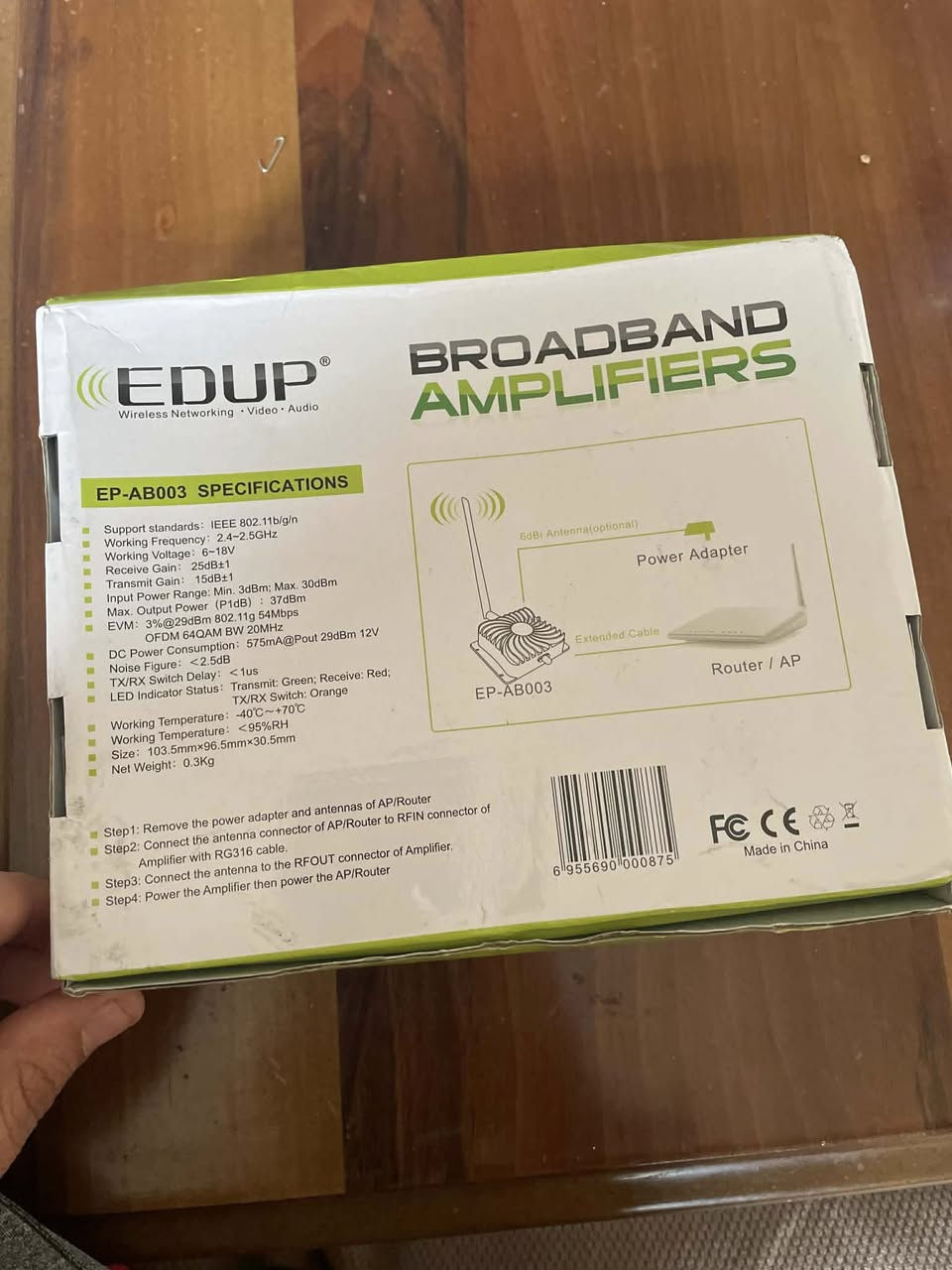 مقوي اشارة واي فاي للمناطق التي لا تصلها الاشارة بشكل طبيعي وللأماكن التي تضعف الاشارة فيها بسبب  الجدران العالية والعوائق. اضافة الى استخدامه لتقوية الاشارة بالعمارات السكنية. والمواصفات الاخرى مذكورة بالصور على اول تم ٣٠ الف شامل التوصيل


**إذا كنت صاحب هذا الإعلان وتريد حذفه لأي سبب، رجاءا أرسل رسالة إلى الدعم الفني**