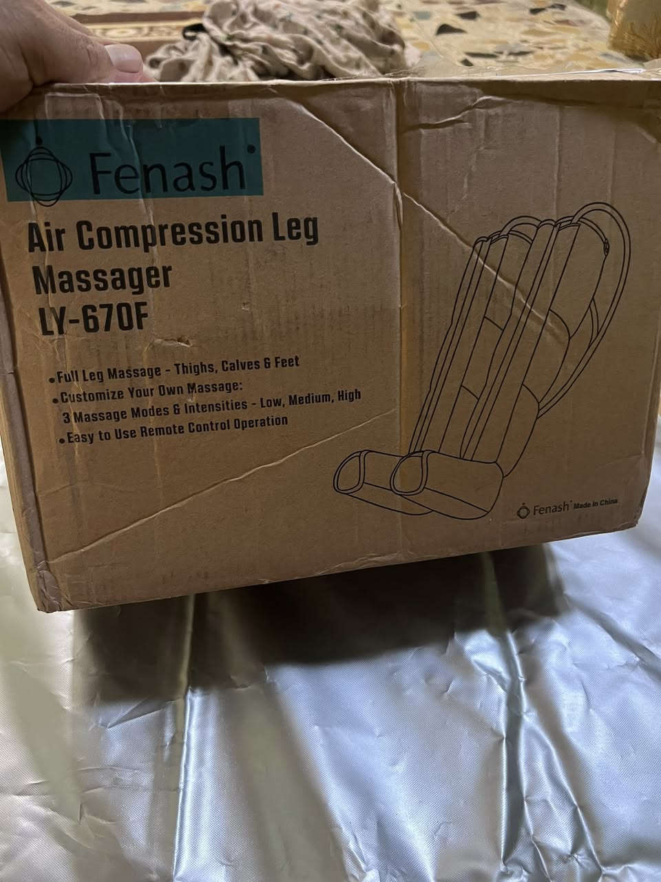 هذا الجهاز هو Air Compression Leg Massager (جهاز تدليك الساقين بضغط الهواء) من ماركة Feriash، وموديله هو LY-670F.
بغداد نهايه حي اور ***********

40 مع التوصيل
