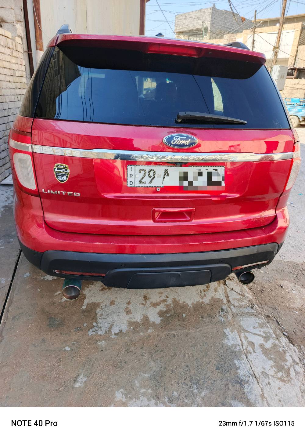 فورد اكسبلور ليمتيد 2011 مشروع وطني رقم جديد بأسمي بيهة جاملغ مبدل وبنيد مصبوغ وايضاََ قطعه خلفية صبغ جمالية بدون ضربة العنوان بغداد الرصافة 