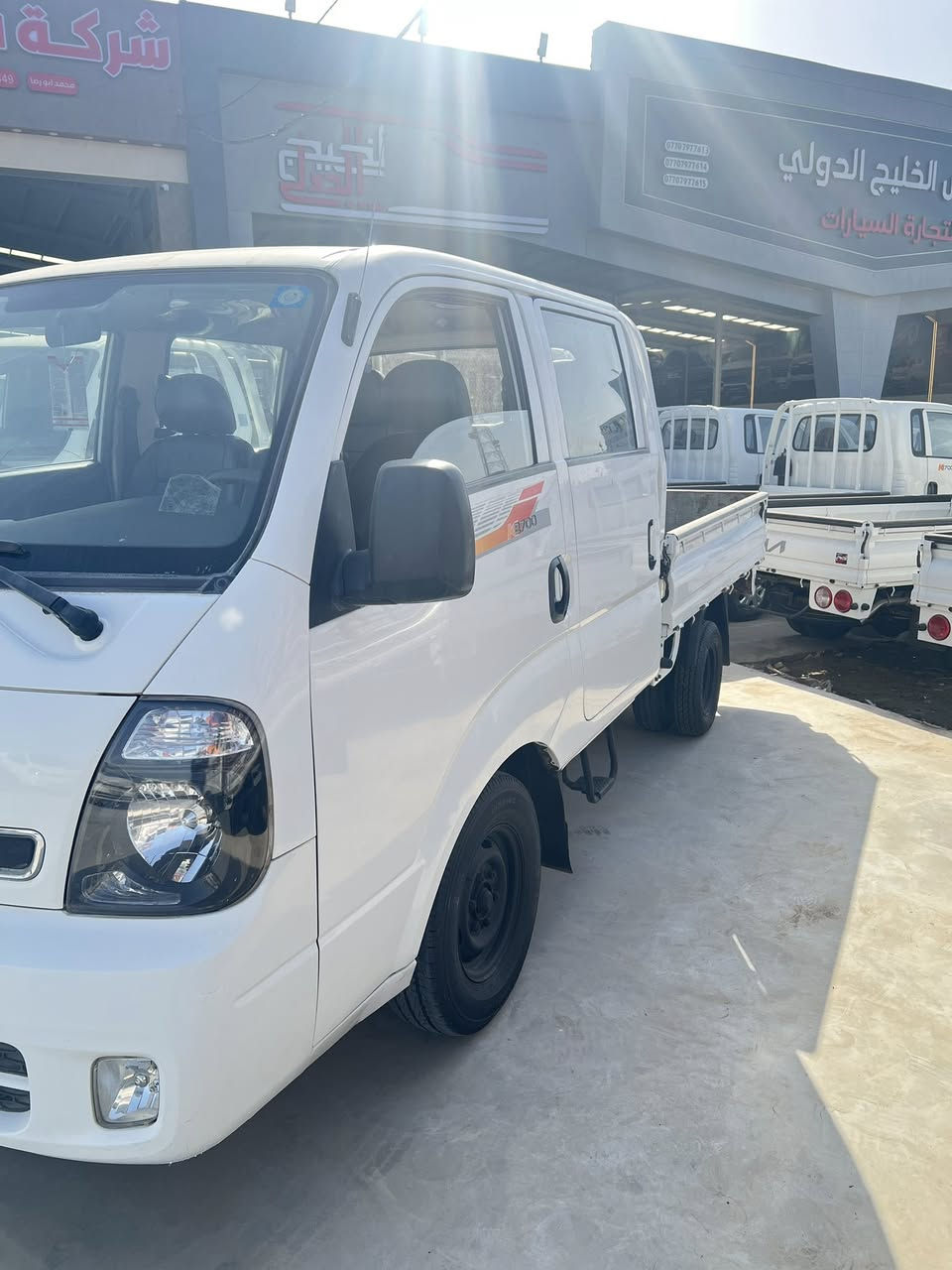 يالله السلام عليكم للبيع كيا حمل 2700موديل 2017 السياره مكفوله كفاله عامه من اي شي لاتنقيص ولا تبخير السياره اتخبل نقص مابيها كفاله عامه كلشي شغال سعر السياره140وبيها  مجال للاستفسار الاتصال على الرقم 
***********سيد امير المعموري
***********سيد معتز المعموري
عنوان السياره ديالى جديده الشط شركه فاضل خيري معرض خيرات دجله
