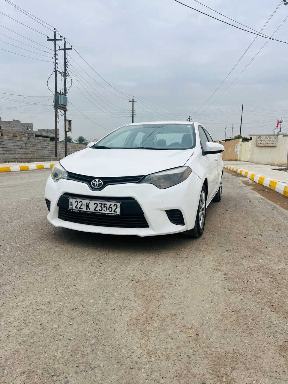 سلام عليكم كورلا 2016رقم اربيل انكليزي بيه جاملغ صبغ  وباب مبدل اصلي بلادي كير محرك تبريد تخم تاير جاهزه السعر132بيها مجال مكاني صلاح الدين 
‭0773 198 8985‬
