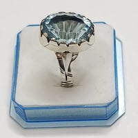 خاتم ‏مجوهرات التوباز فضة 925 صياغة يدوية قياس الخاتم 23 السعر 45الف ‏...