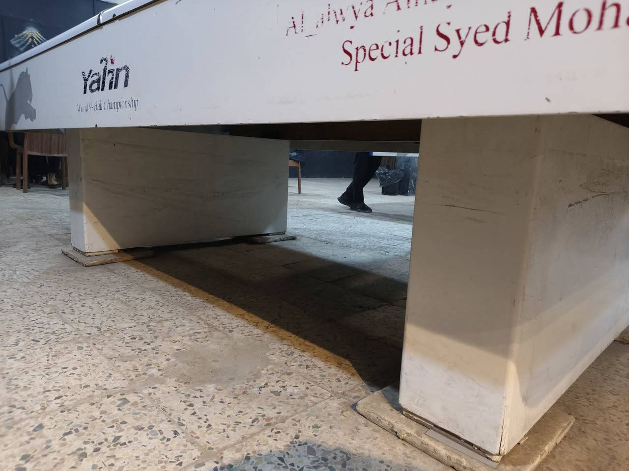 السلام عليكم ميز بليارد للبيع
كامل بدون طوبات وكيوو 
مكاني ميسان-العمارة
رقمي ***********
