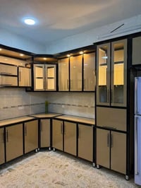 كما عودناكم على اعمالنا عدنا كاونتر حسب طلب الزبون مطبخ المنيوم مع مرم...