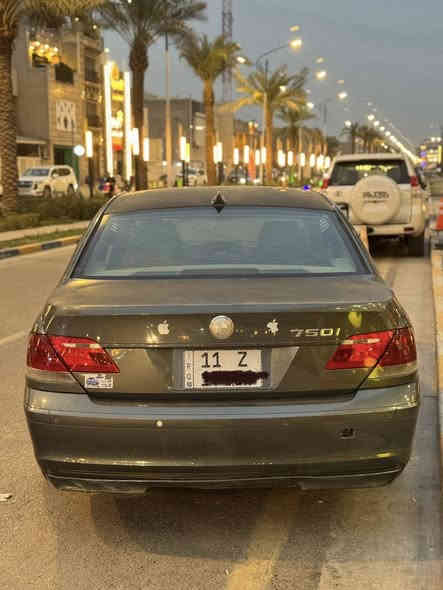 سلام عليكم
BMW750i   2007 للبيع فقط 
حجم مكينة 4800
السيارة وارد امريكي 
مواصفات سيارة:
مقعد سائق تدليك 
تبريد + تدفئة مقاعد امامية 
مقاعد خلفية فقط تدفئة
باقي مواصفات معروفة
سنوية جديدة رقم بغداد 
تحويل ثاني يوم 

سعر السيارة 135 ورقة قابل للتفاوض

موقع السيارة بغداد اليرموك 

هـ***********
