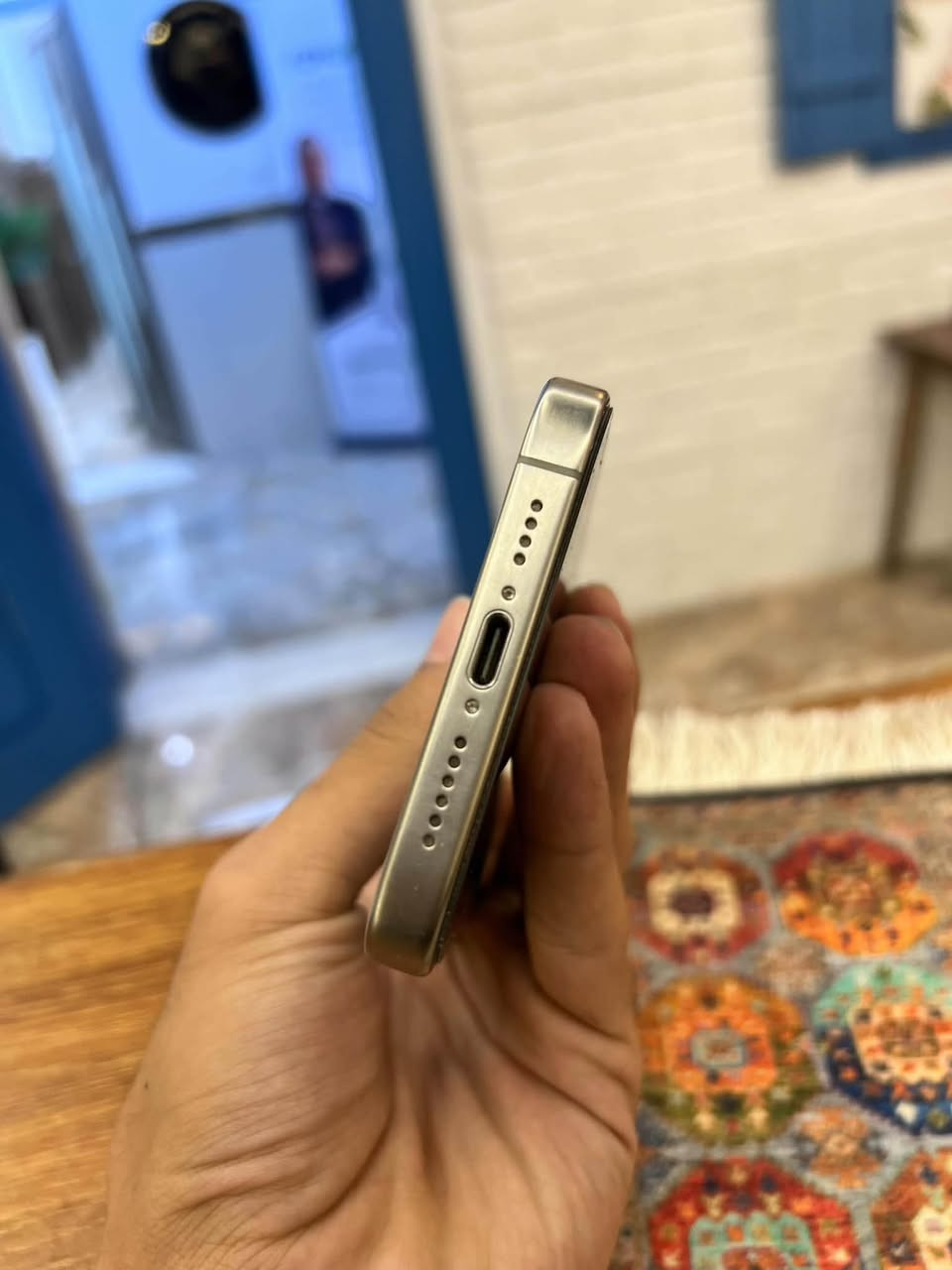 iPhone 15 Pro Max
تيتانيوم 
ذاكرة (512) 
بطارية 85 🔋
نظافتة:100/100
ماستر نموذج (M) شرق أوسط
السعر:1100وبي  مجال قليل
العنوان: الصويرةشارع سيد نور
للاتصال: ***********
