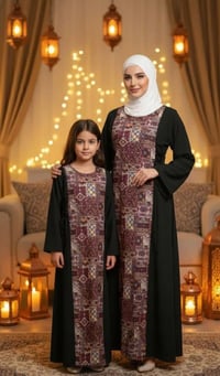 دشداشة رمضانية • سكوبا تركي • مقاسات نسائية وبناتي