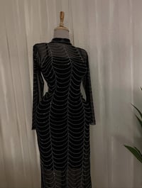 فستان طويل • فري سايز • ستراس اصلي