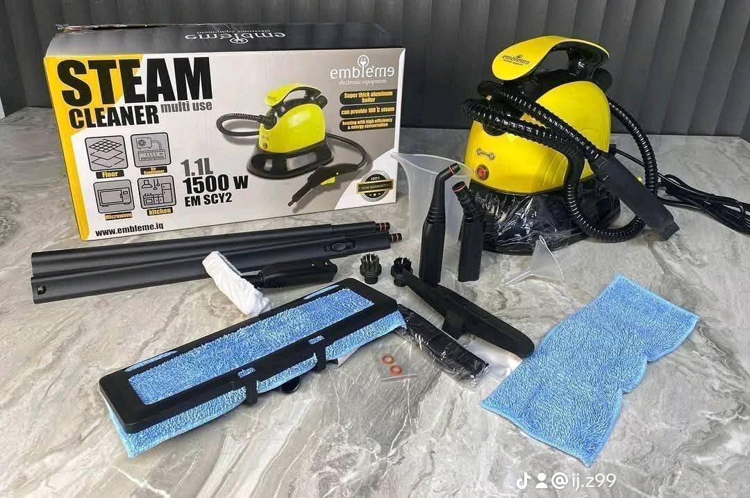 توفر من جديد الحجم الكبير  
جهاز التنظيف البخاري المحمول المتعدد الأستخدام
ماركة امبليوم الالمانية 🇩🇪✨
🔺منظف البخار
🔺بقوة 1500 واط
🔺متعدد الاستخدامات
🔺يحتوي على 10 ملحقات 
🔺درجة حرارة البخار تصل الى 100 درجة مئوية
🔺سعة البويلر 1.1 لتر من الماء
🔺بويلر مغلون من الالمنيوم
🔺سهل الحمل والاستخدام
تنظيف الأرضيات بكل سهولة وعملية وتنظيف اثاث المنزل والمفروشات مثل السجاد والموكيت والمطابخ والجدران
بواسطة ضخ بخار قوي جدا ومستمر مع ملحقات عديدة لتسهل عملية التنظيف وازالة اصعب الدهون والبقع
‌‎
للحجز والاستفسار على الخاص 
او على الرقم واتساب 
التوصيل لجميع المحافظات 
