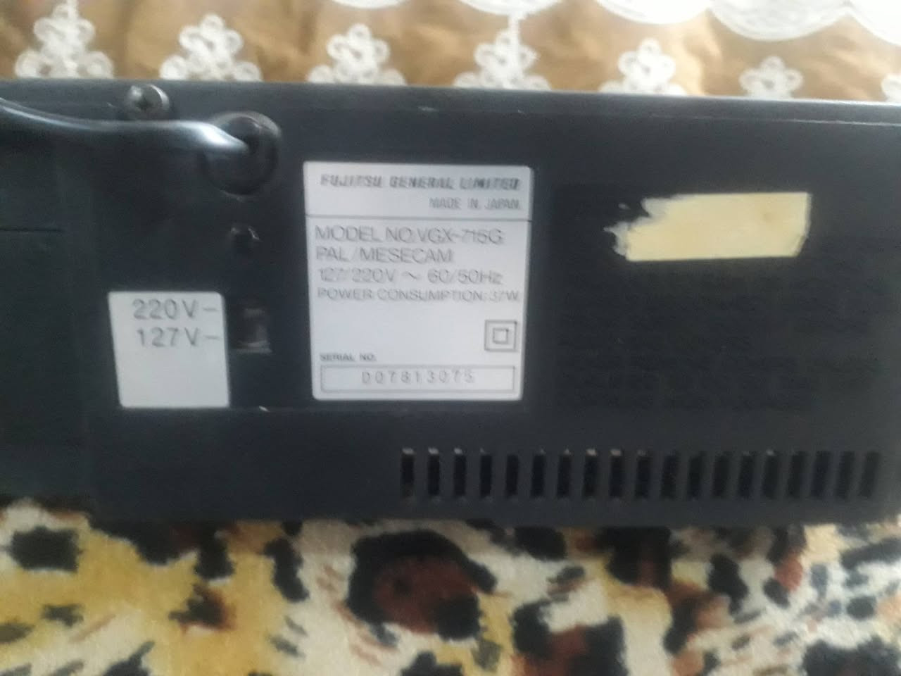 جهاز فديو جنرال ياباني اصلي قديم ثمانينات
شغال كهرباء فقط يحتاج قوايش متروك من فتره


**إذا كنت صاحب هذا الإعلان وتريد حذفه لأي سبب، رجاءا أرسل رسالة إلى الدعم الفني**