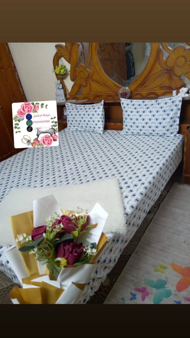 تلبيسه دوشك + اثنين وجوه مخاديد💯🪡🧵حسب طلب وموديل
القماش همايون قطني درجه اولى 🪡🧵💯
  القياس ١٨٠×٢٠٠ قياس تركي 
   السعر ١٣💸الف فقط 
يوجد خدمه توصيل لجميع المحافظات 🚚


**إذا كنت صاحب هذا الإعلان وتريد حذفه لأي سبب، رجاءا أرسل رسالة إلى الدعم الفني**