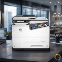 hp pagewide  577  علق (سعر) لمعرفة السعر📩 ▪️نضافه 99%  ▪️احبار سائلة ▪...
