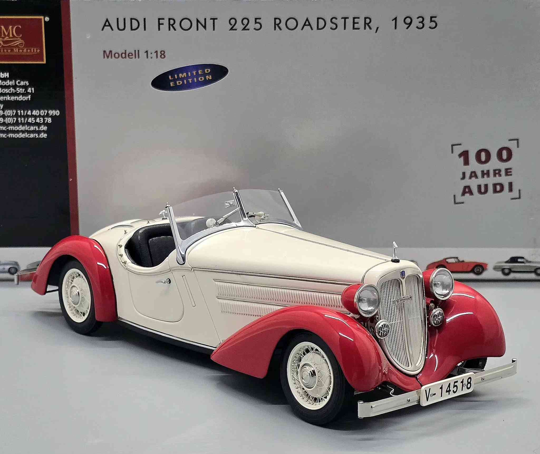 Audi Front 225 Roadster 1935 1/18 CMC


**إذا كنت صاحب هذا الإعلان وتريد حذفه لأي سبب، رجاءا أرسل رسالة إلى الدعم الفني**
