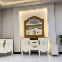 نجارة عراقية • ٨ قطع • سرير ٢٠٠×١٦٠