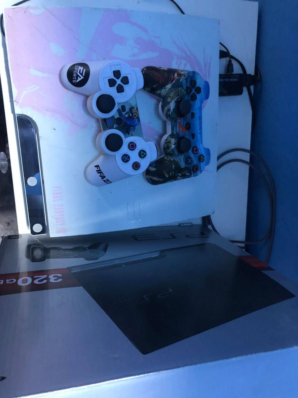 السلام عليكم ps3 slim
نظيف وجديد هو والكارتونه هارد 320 يحتوي على جوستكين 
وعلى اكثر من 15 لعبه كلهن قويات الجهاز تركته بسبب الدراسه وال HD ما اشتغل واشتريت محوله والدقه حالها حال الاصليه تجي تشوفها اذا مو نفس الدقه تأخذه ببلاش ومفتوح تنظيف لأن تركته جهاز قوي ويتحمل 
السعر 110 وبي مجال 
مكاني بغداد الشعب


**إذا كنت صاحب هذا الإعلان وتريد حذفه لأي سبب، رجاءا أرسل رسالة إلى الدعم الفني**